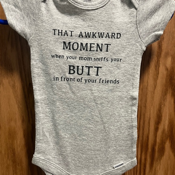 Gerber Other - Gray Graphic Onesie